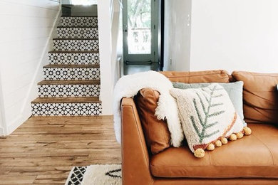 Modern Cement Tile Stairs