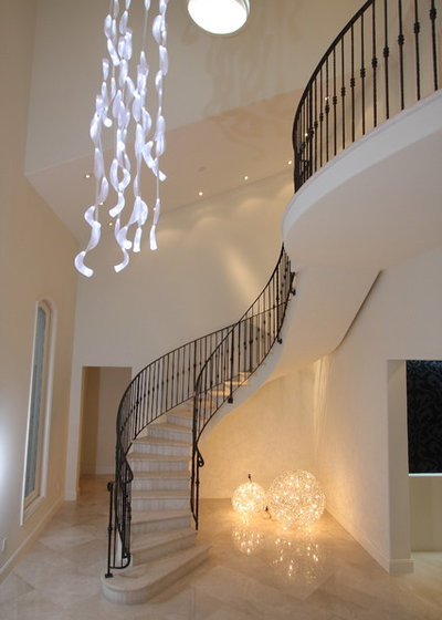 Contemporary Staircase by CLAUDIA LUJAN INTERIORS