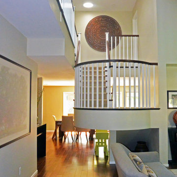 Modern Culver City 2-Story Addition U-Shaped Staircase