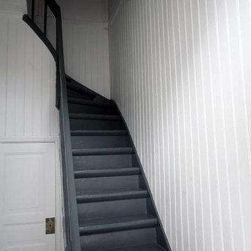 Modern Farmhouse Hallway Stairs