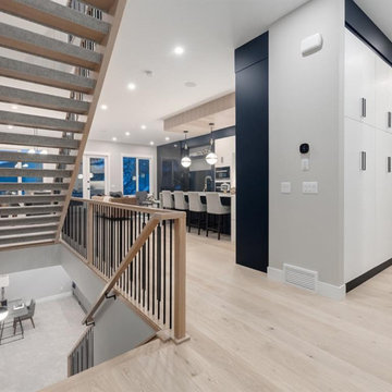 Modern Front garage in winston Hts