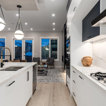 Modern Front garage in winston Hts