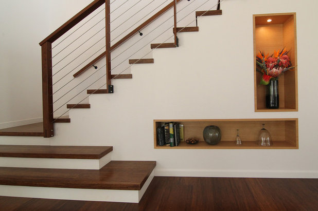 Contemporary Staircase by Wildco Construction Inc