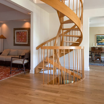 Modern Island Beach Home Spiral Stair
