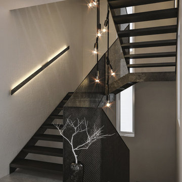 Modern loft interior in Kaunas
