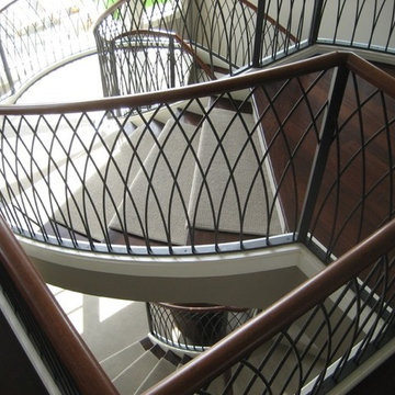 Modern metal stair