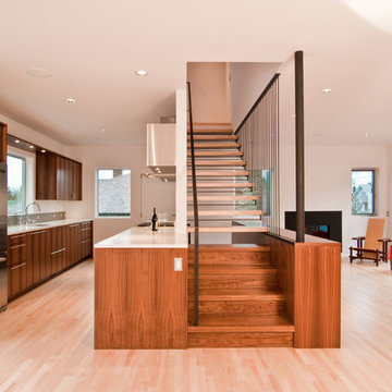 Modern Stair by BUILD LLC