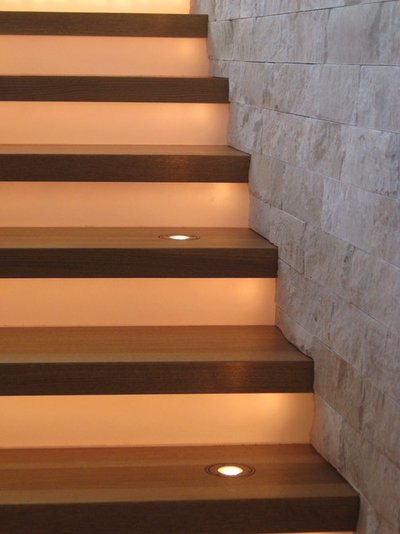 Modern Staircase by 186 Lighting Design Group - Gregg Mackell