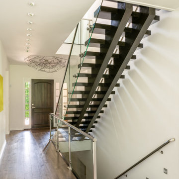 Modern Stair w/ Skylight Shaft