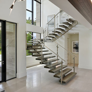 Modern Stairs and Entryway