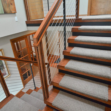 modern ste- beaverton staircase remodel