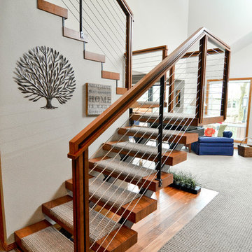 modern steps - beaverton staircase remodel
