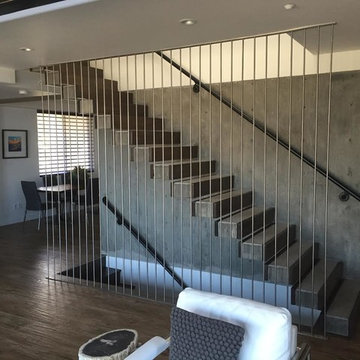 Modern Vertical Railing in Laguna Beach