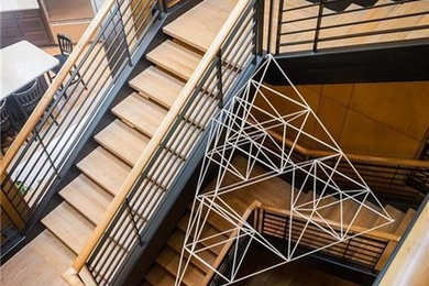Staircase - transitional staircase idea in Atlanta