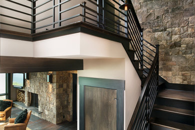 Staircase - contemporary staircase idea in Atlanta