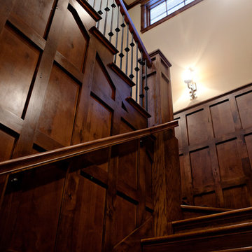 Mountain Craftsman Stair Hall