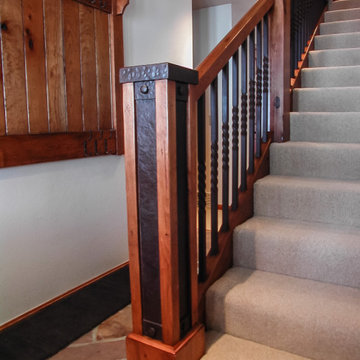Mountain Steel and Wood Stair