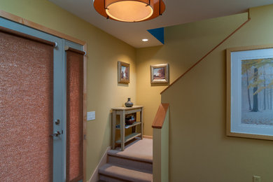 Inspiration for a mid-sized contemporary staircase remodel in Other