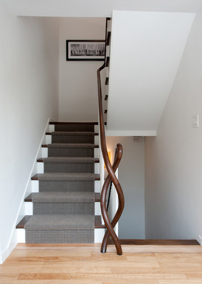 Contemporary Staircase by Mary Prince Photography