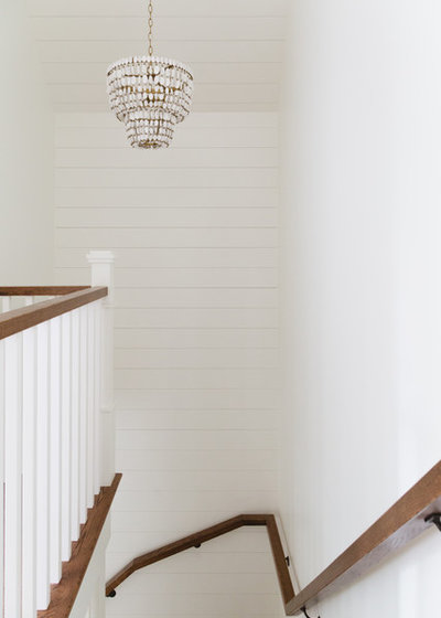 Beach Style Staircase by Rachel Loewen Photography