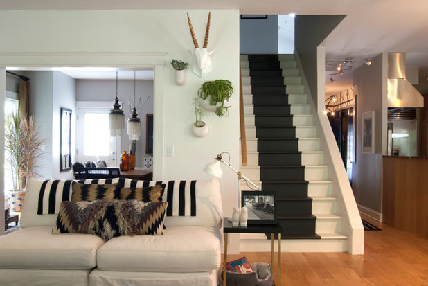 Eclectic Staircase by Adrienne DeRosa