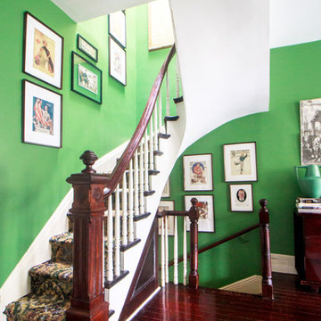 My Houzz: Vibrant Victorian Row House With Midcentury Style