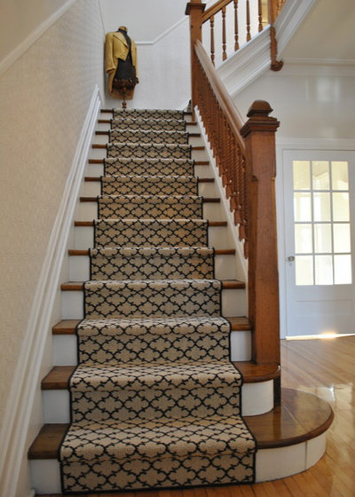 Traditional Staircase by Morisset Design