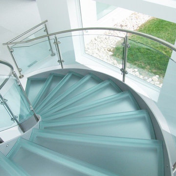 Narula - Helical stairs glass