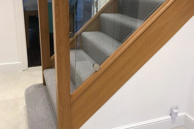 Inspiration for a contemporary staircase in Berkshire.