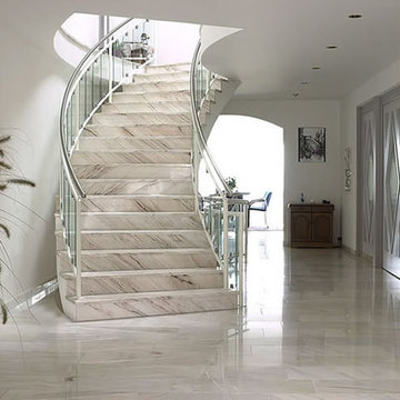 Natural Stone Ideas_Palissandro Marble Stairway