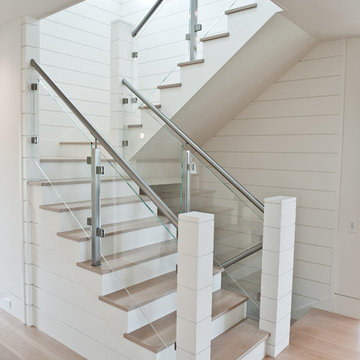 Nautical Staircase with Glass Railing