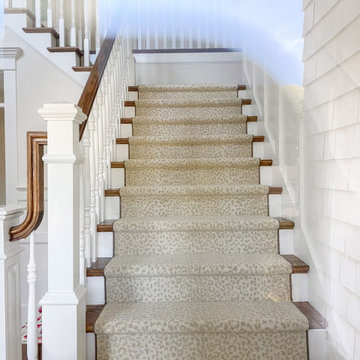 Neutral Animal Print Custom Stair Runner