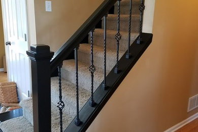 Inspiration for a timeless staircase remodel in Milwaukee