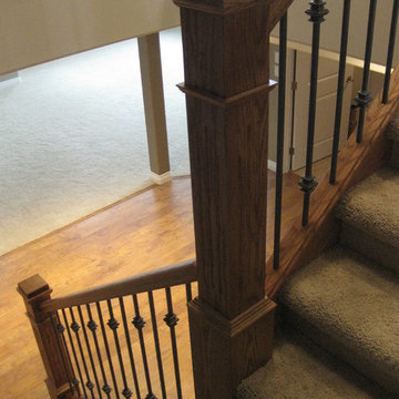 New Construction - Oak Craftsman Stair & Railing Project