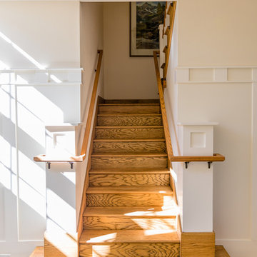 New handrails and refinished hardwood floors