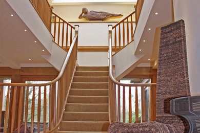 This is an example of a contemporary staircase in Devon.