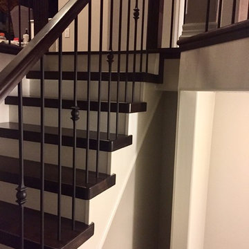 New Staircase & Refinished Floors