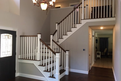 Example of a classic staircase design in Los Angeles