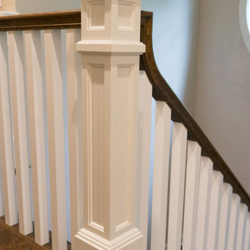 Newell post and stair rail