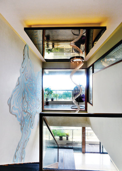 Contemporary Staircase by Prachi Damle Photography
