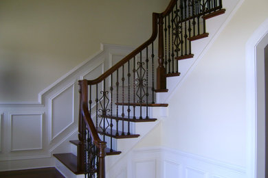 Example of a classic staircase design in Baltimore