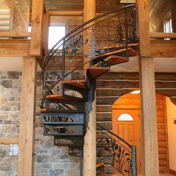 North Woods Spiral Staircase