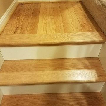 Oak Nustair Treads with White Risers