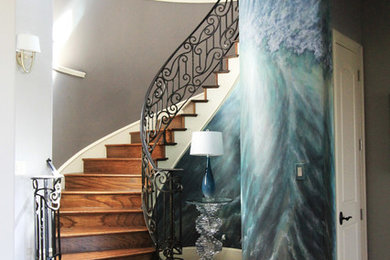 Ocean Inspired Hand Painted Mural and Design