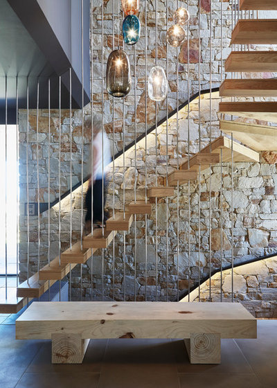 Beach Style Staircase by FMD Architects