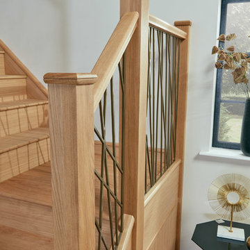 Opus Antique Brass Finish Staircase