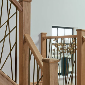 Opus Antique Brass Finish Staircase