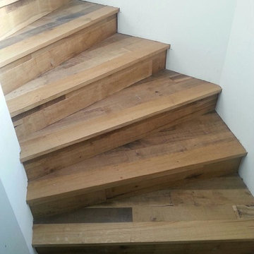 Organic Solid Wood Stairway installed by Ory's Hardwood Floors Inc. å