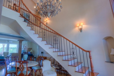 Example of a classic staircase design in Austin