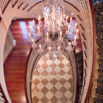 oval staircase view